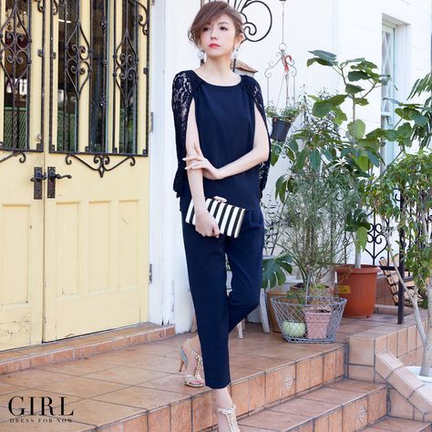 連身褲穿搭　嬌小女孩